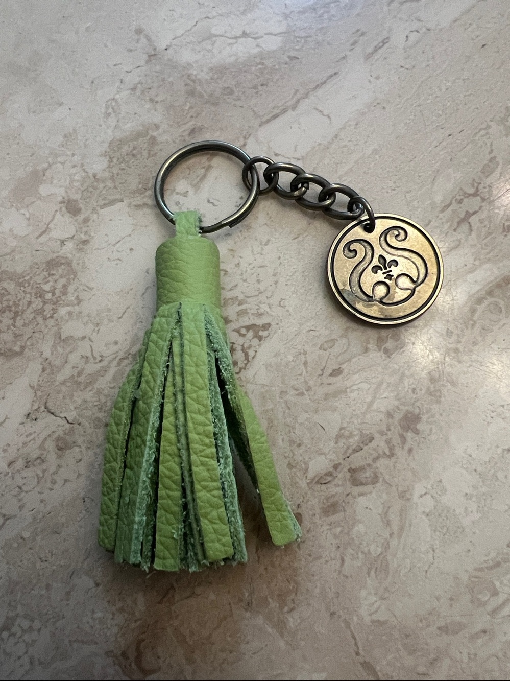 Toscana Leather Key Tassel from the prominent interior designer Samuel & Sons